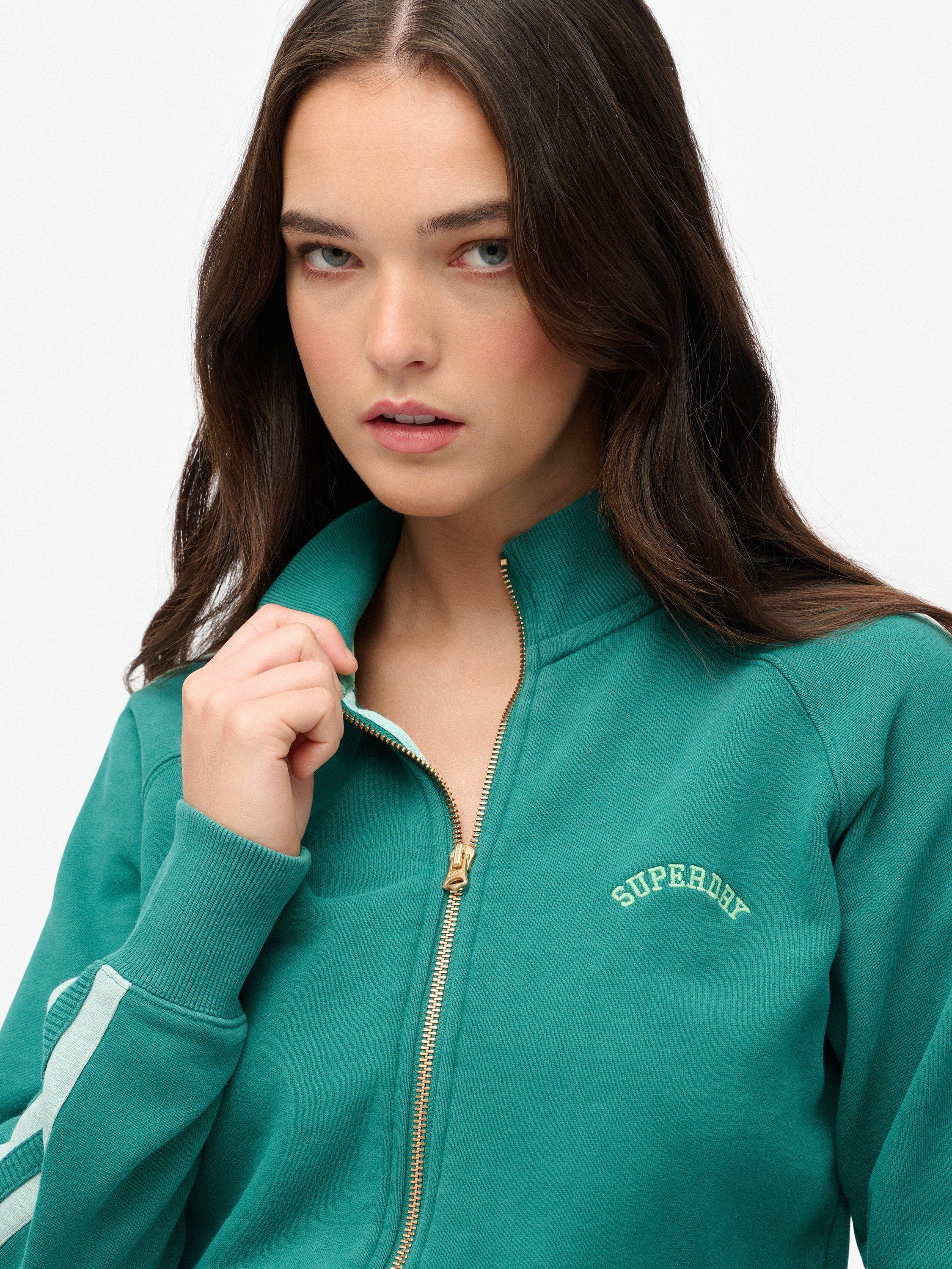 Product image 5 of 6, which shows Superdry Essential Logo Track Top, Alpine Green, 6