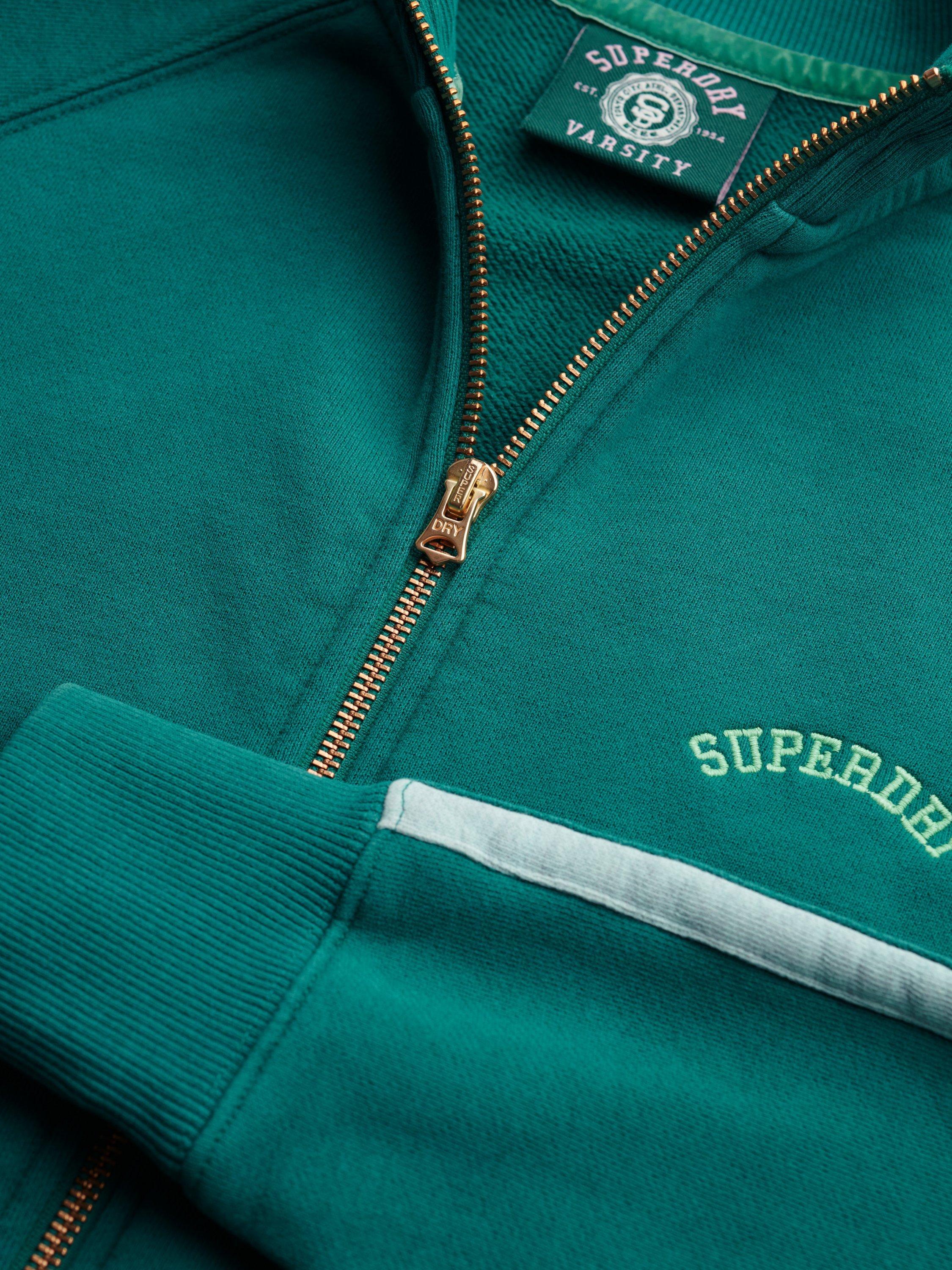 Product image 6 of 6, which shows Superdry Essential Logo Track Top, Alpine Green, 6