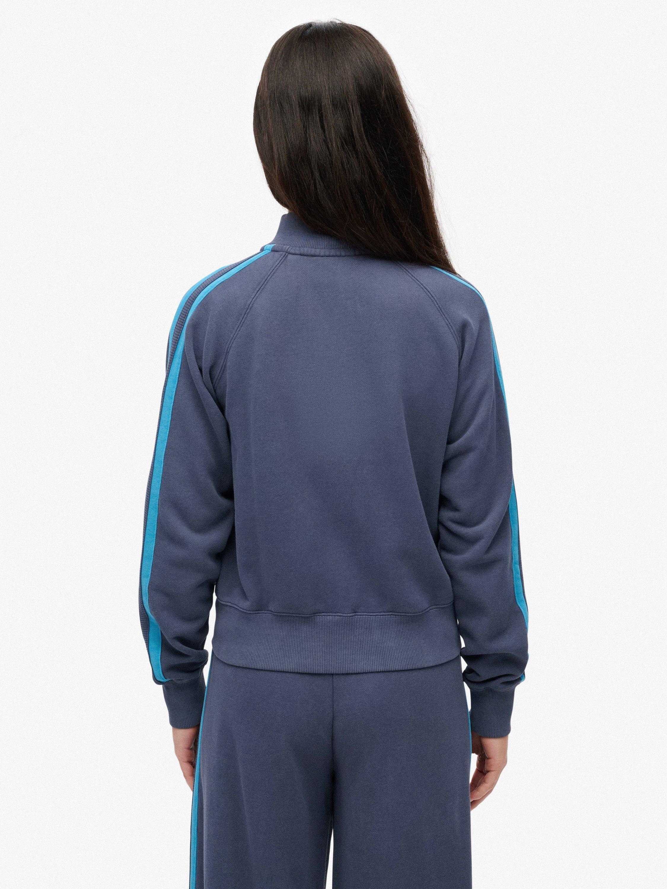 Product image 2 of 6, which shows Superdry Essential Logo Track Top, Lauren Navy, 6