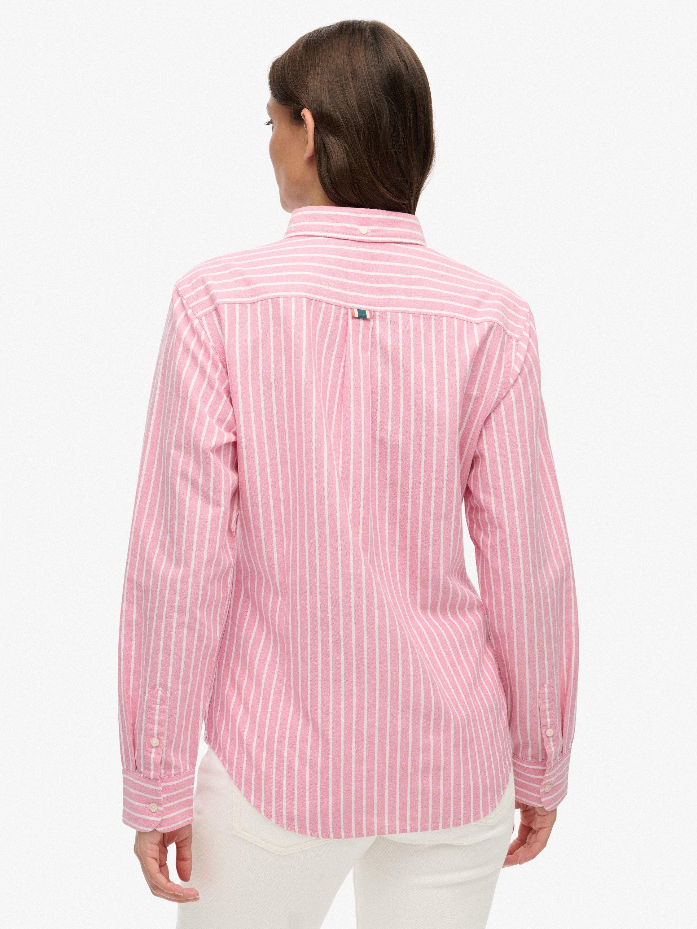 Product image 2 of 6, which shows Superdry Slim Oxford Button Down Long Sleeve Shirt, Broker, 14