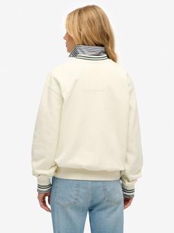 Superdry Country Club V-Neck Sweatshirt - view 2, Off White