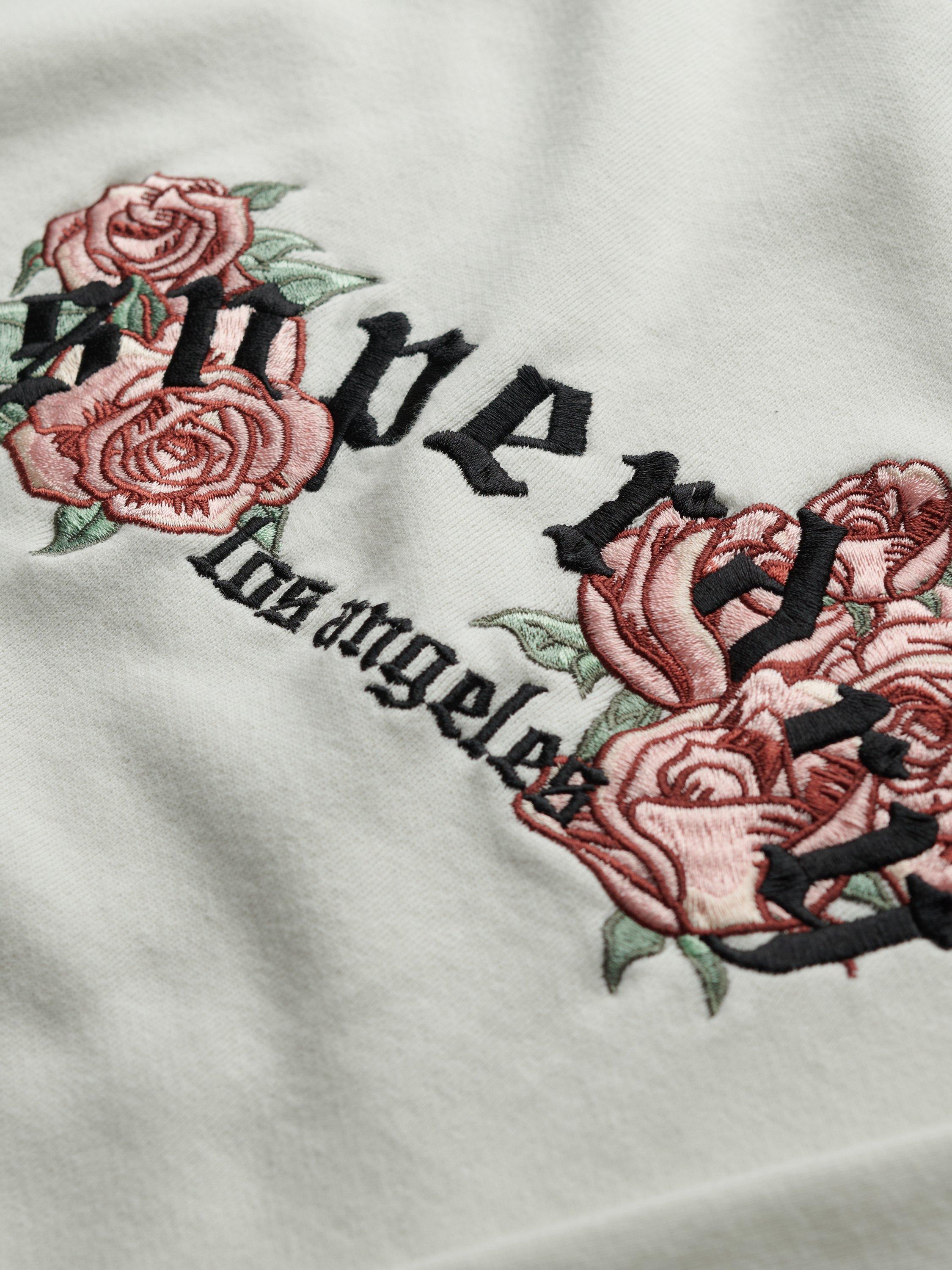 Product image 6 of 6, which shows Superdry Night Garden Oversized Crew Sweatshirt, White, 6