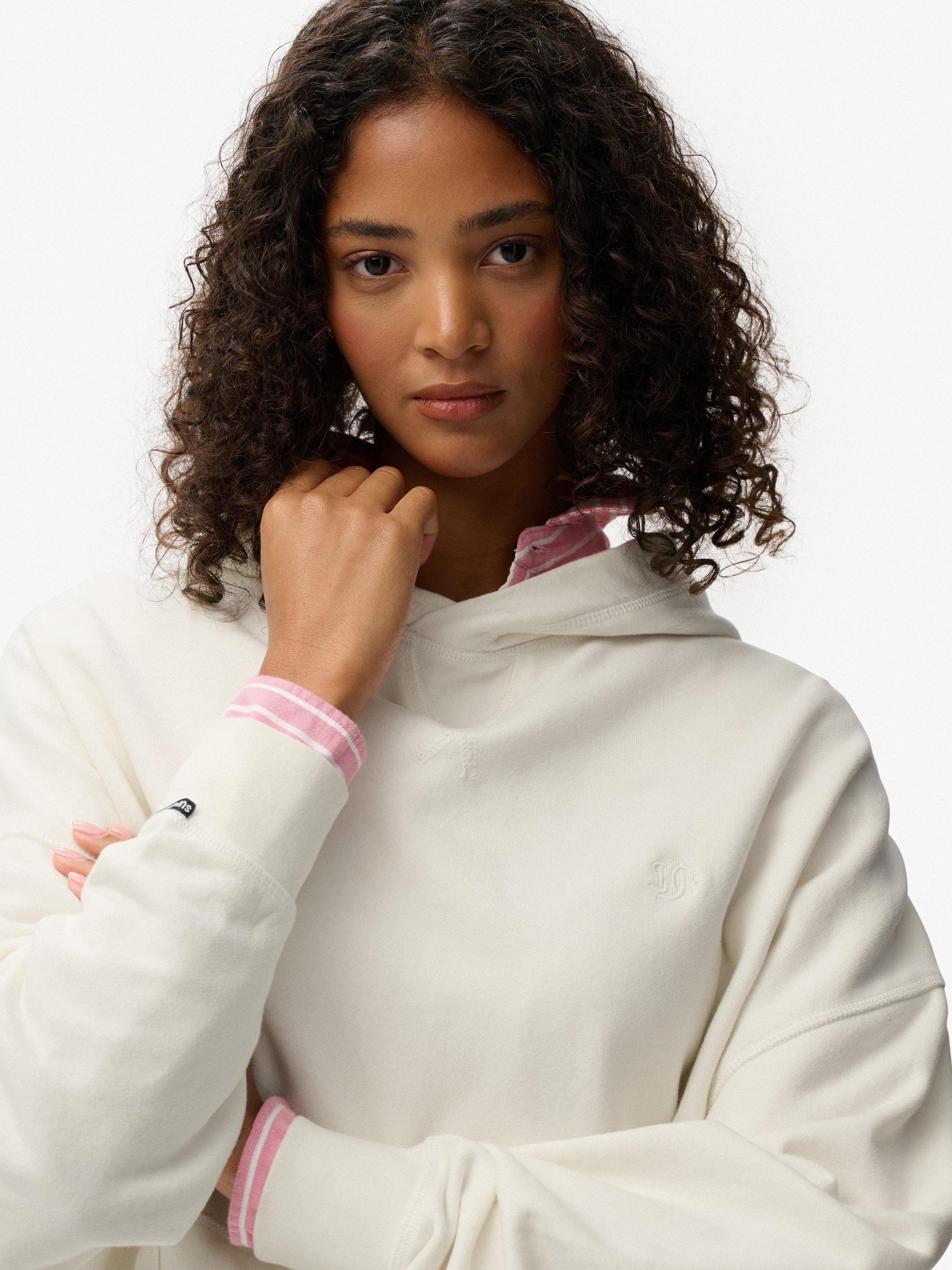 Product image 4 of 5, which shows Superdry Studios Relaxed Hoodie, Off White, 14