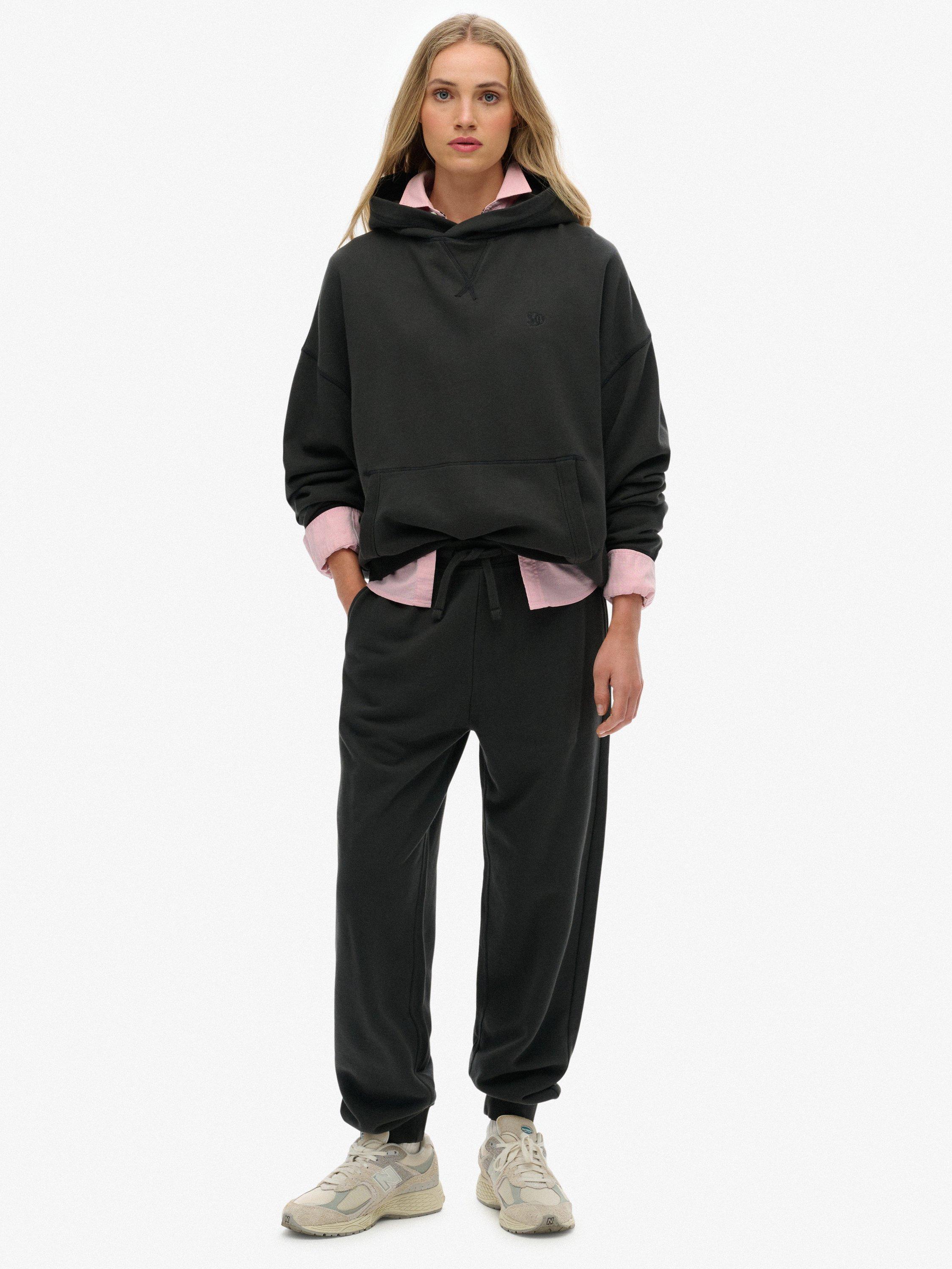 Product image 3 of 6, which shows Superdry Studios Relaxed Hoodie, Washed Black, 6