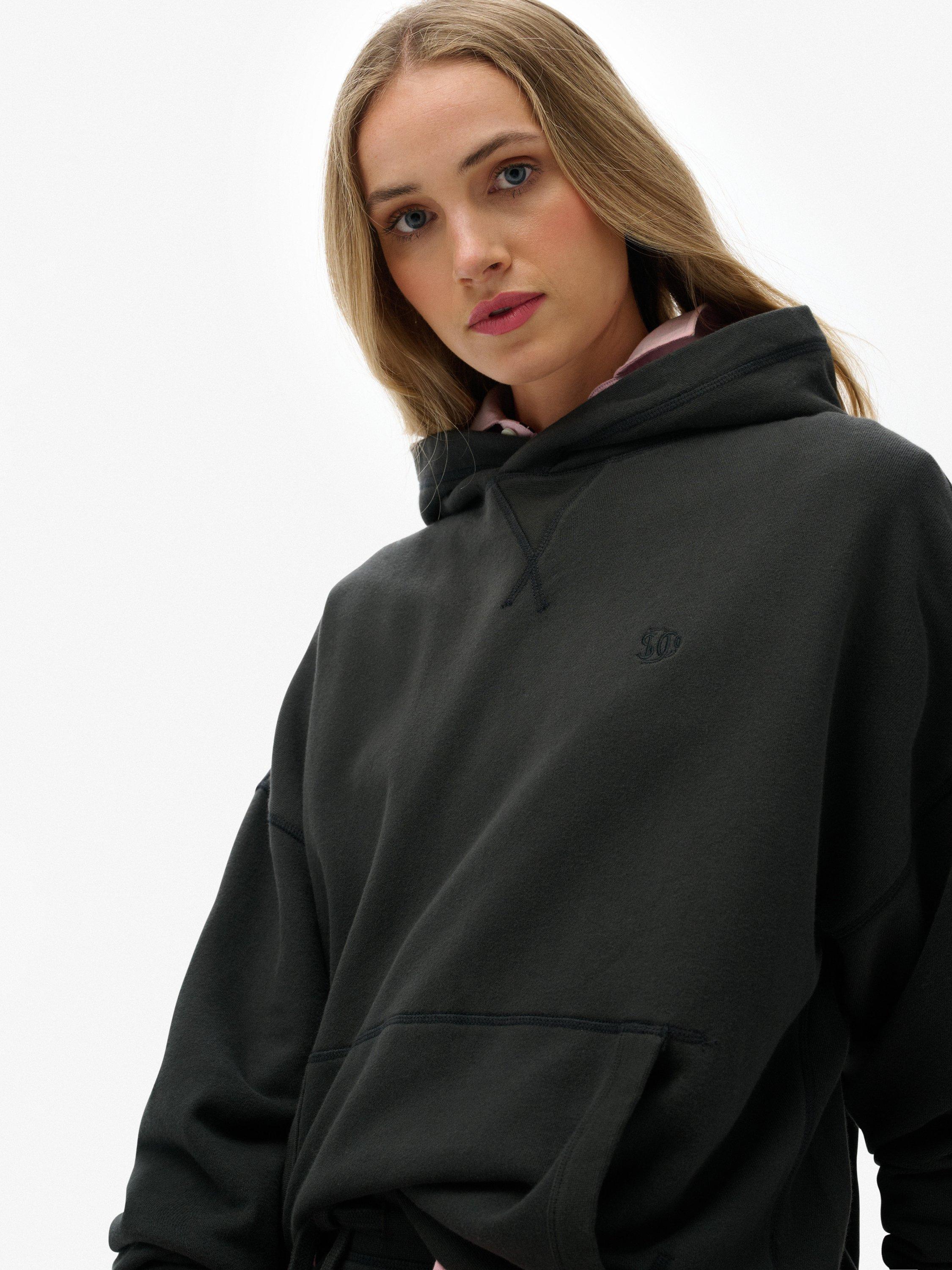 Product image 4 of 6, which shows Superdry Studios Relaxed Hoodie, Washed Black, 6