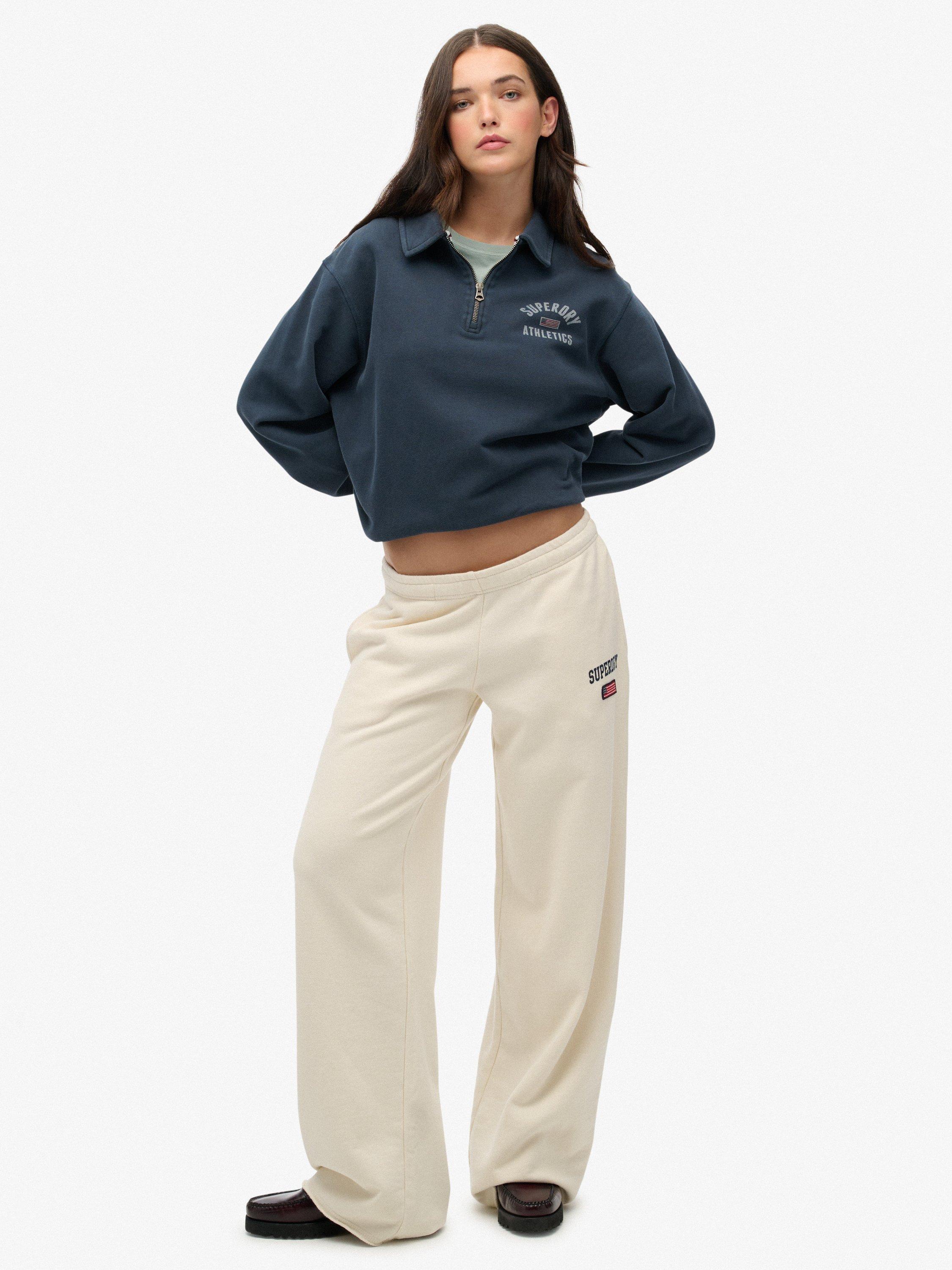 Product image 3 of 6, which shows Superdry Athletic Collared 1/2 Zip Jumper, Eclipse Navy, 14