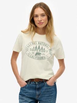 Superdry Lo-fi Outdoors Relaxed T-Shirt, Off White