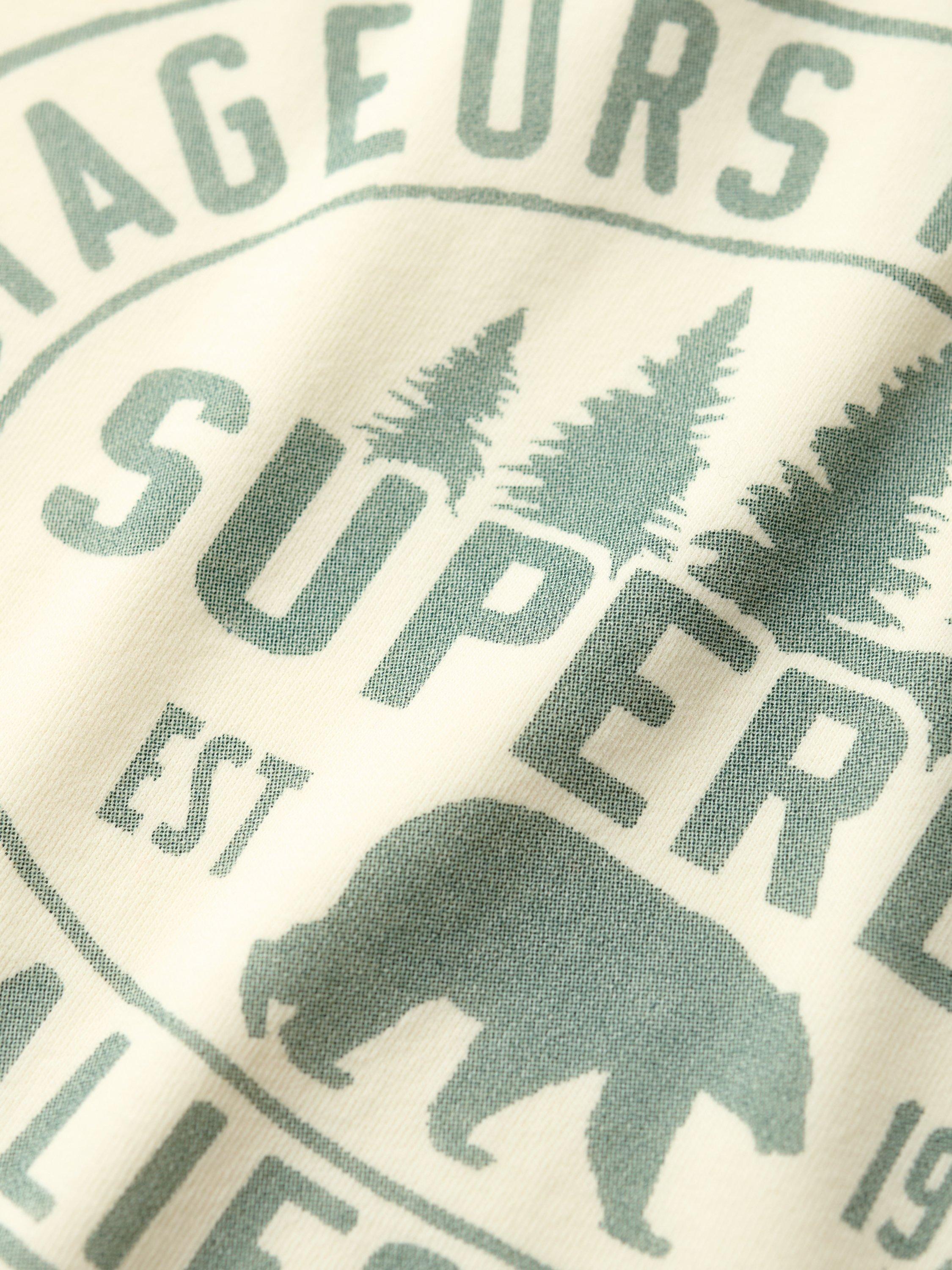 Product image 6 of 6, which shows Superdry Lo-fi Outdoors Relaxed T-Shirt, Off White, 6