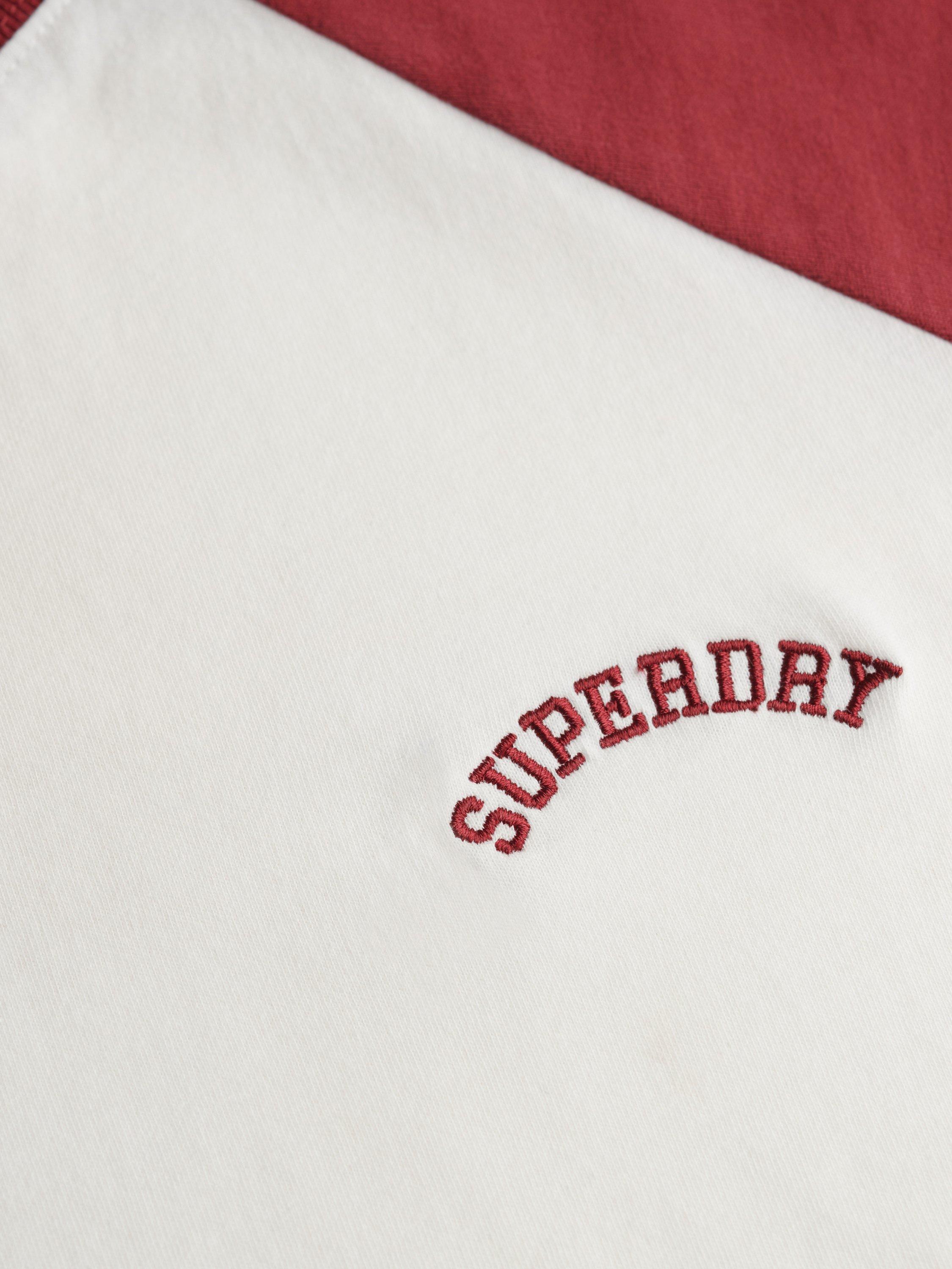 Product image 6 of 6, which shows Superdry Essential Logo Retro T-Shirt, Desert Bone/Red, 14