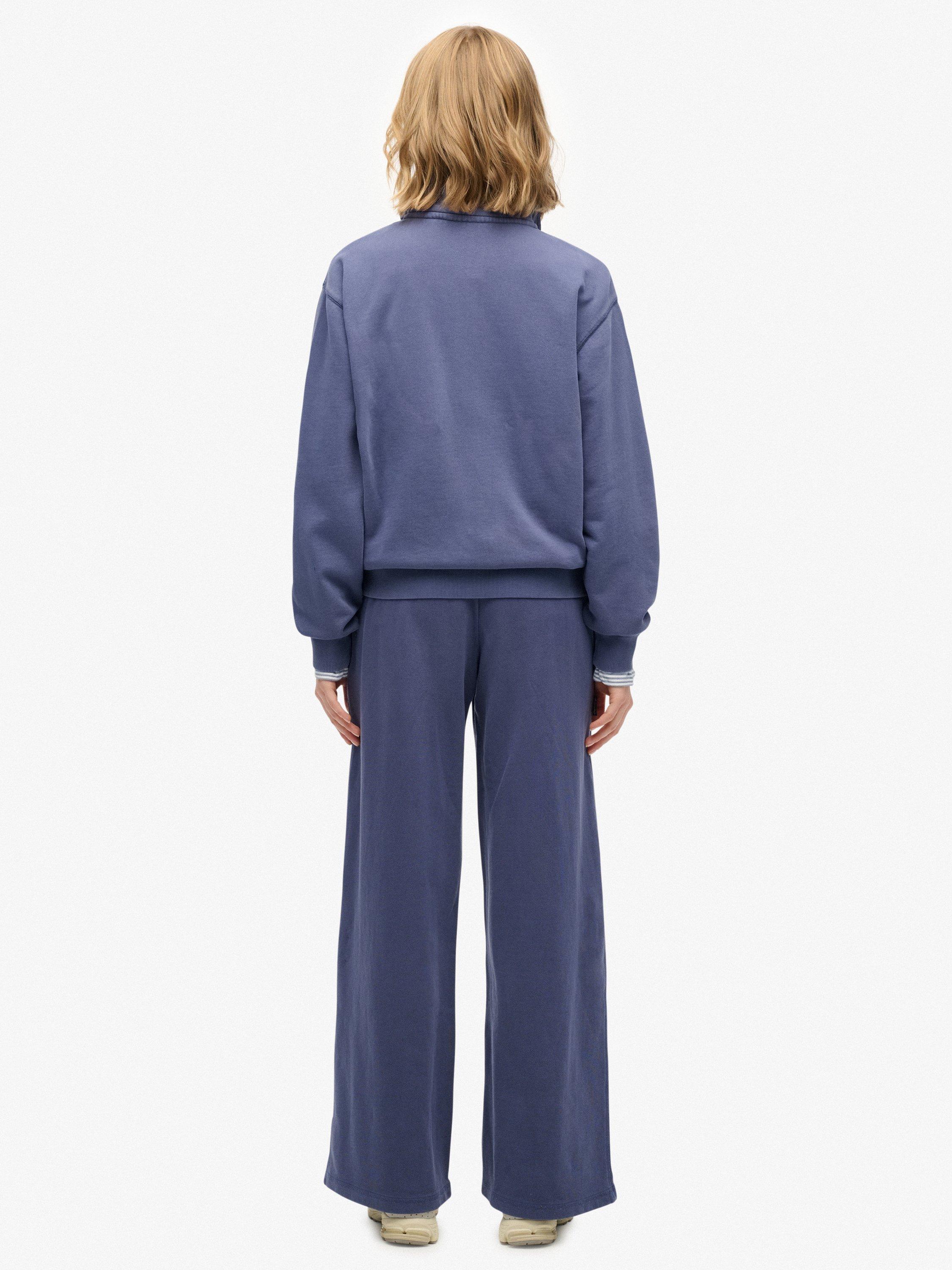 Product image 2 of 7, which shows Superdry Athletic Essentials Logo Garment Dyed Joggers, Mariner Navy, 12