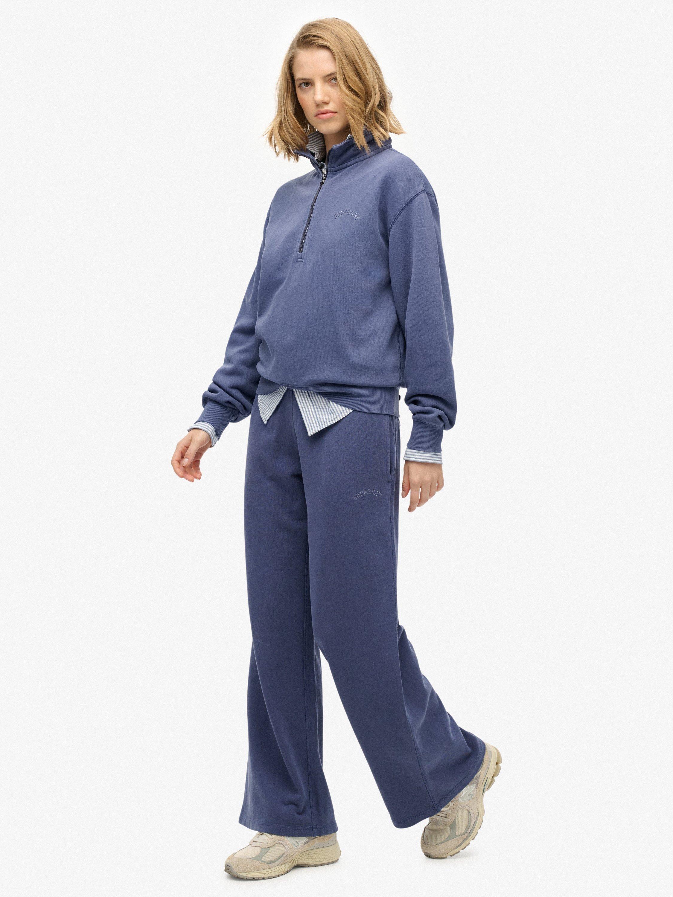 Product image 3 of 7, which shows Superdry Athletic Essentials Logo Garment Dyed Joggers, Mariner Navy, 12