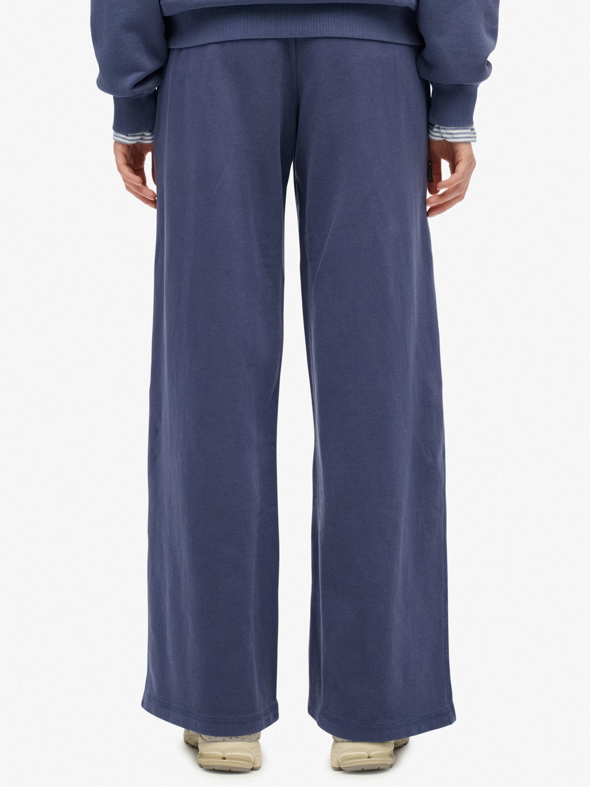 Product image 4 of 7, which shows Superdry Athletic Essentials Logo Garment Dyed Joggers, Mariner Navy, 12