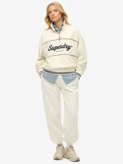 Superdry Country Club Cuff Joggers, Off White, Off White