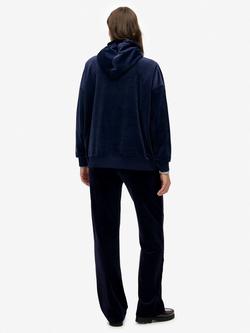 Superdry Country Club Velour Joggers, Rich Navy - view 2, Rich Navy