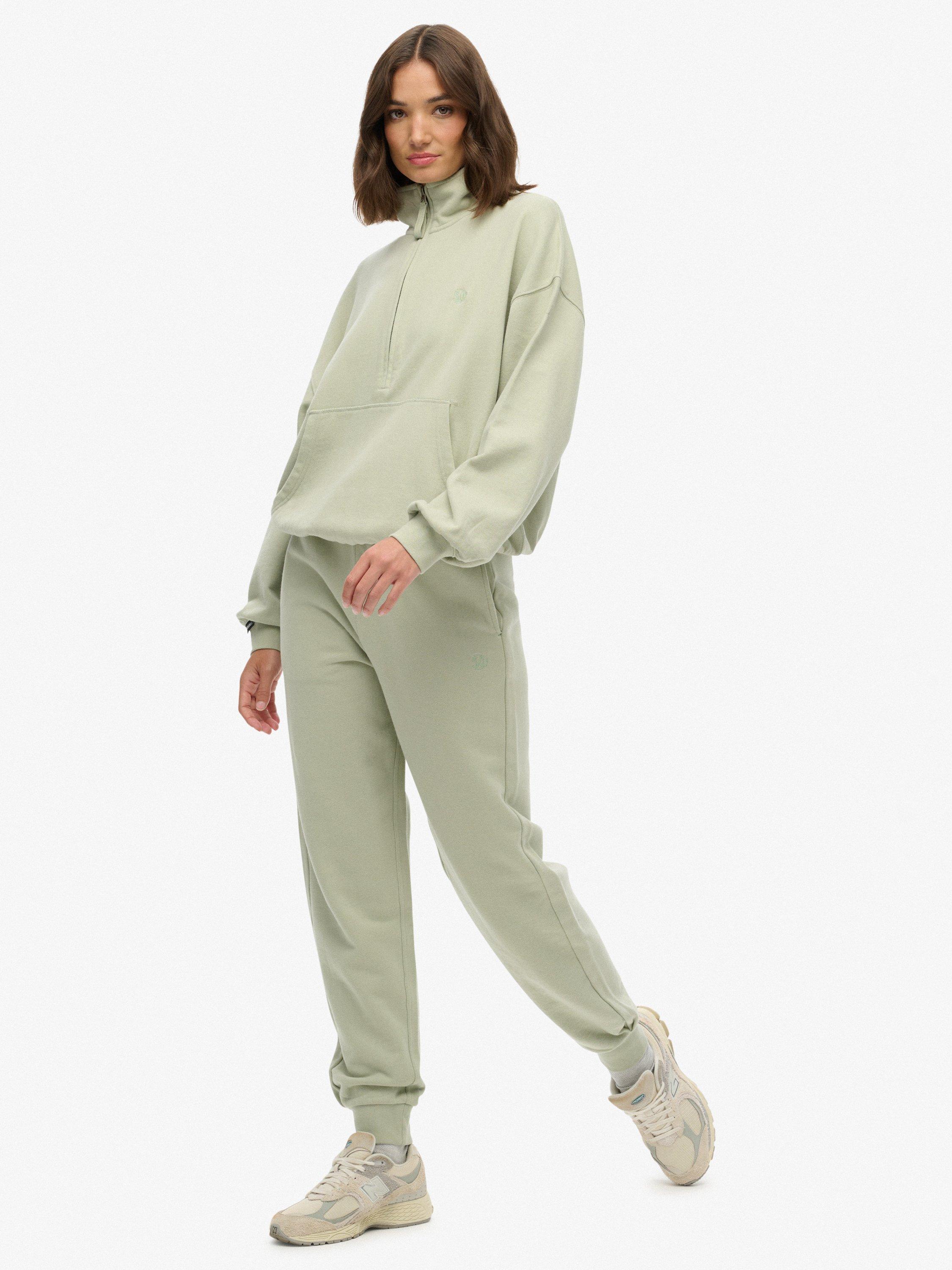 Product image 3 of 7, which shows Superdry Studios Cuffed Joggers, Dusty Sage, 12