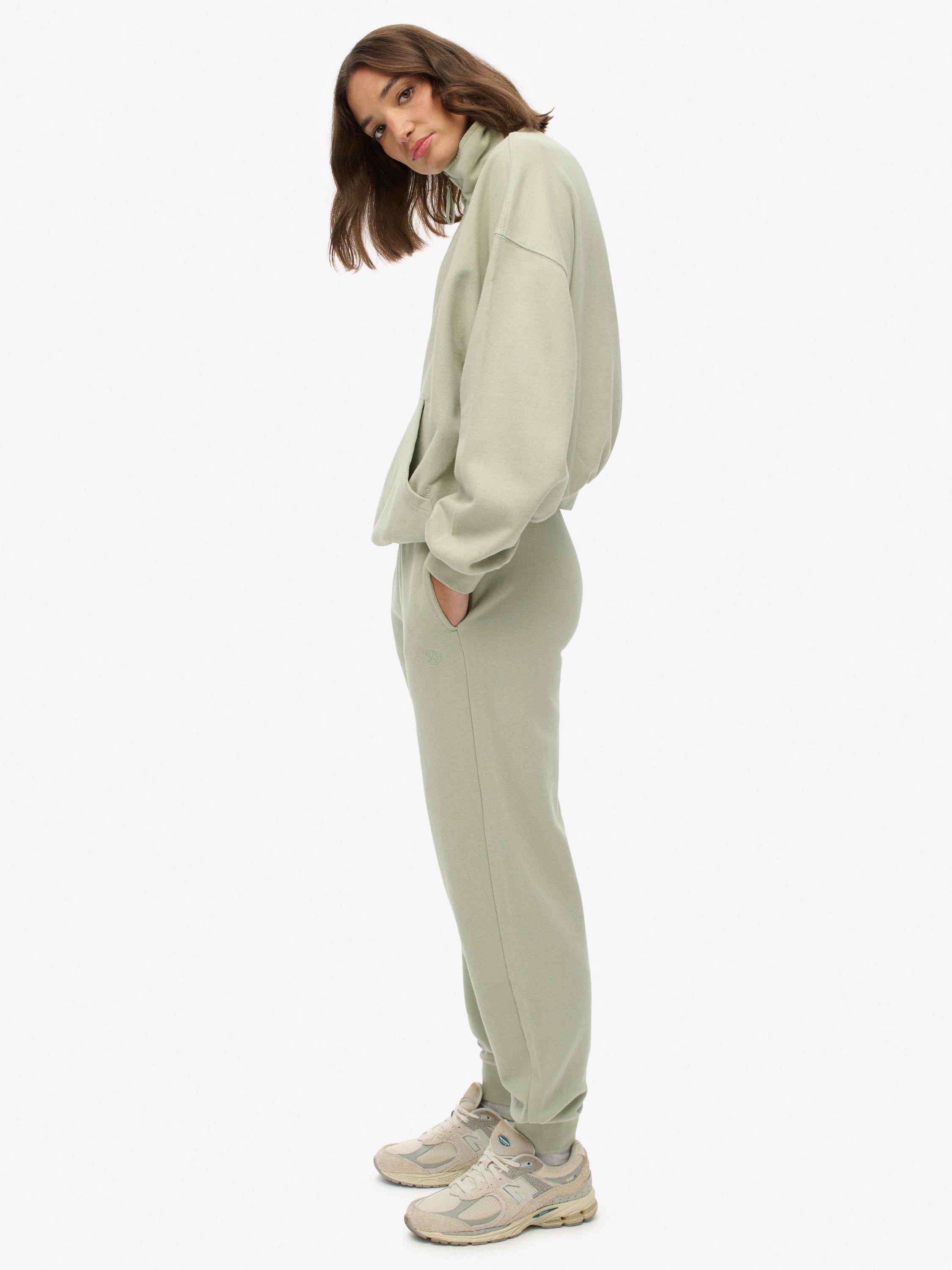 Product image 6 of 7, which shows Superdry Studios Cuffed Joggers, Dusty Sage, 12