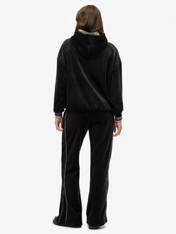 Superdry Country Club Velour Straight Joggers, Blackboard - view 2, Blackboard