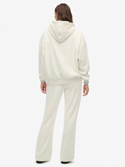 Superdry Country Club Velour Straight Joggers, Off White - view 2, Off White