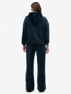 Superdry Country Club Velour Straight Joggers, Rich Navy - view 2, Rich Navy