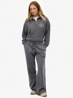 Superdry Athletic Essentials Straight Leg Joggers, Charcoal, Charcoal