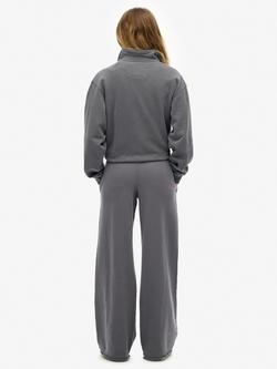 Superdry Athletic Essentials Straight Leg Joggers, Charcoal - view 2, Charcoal