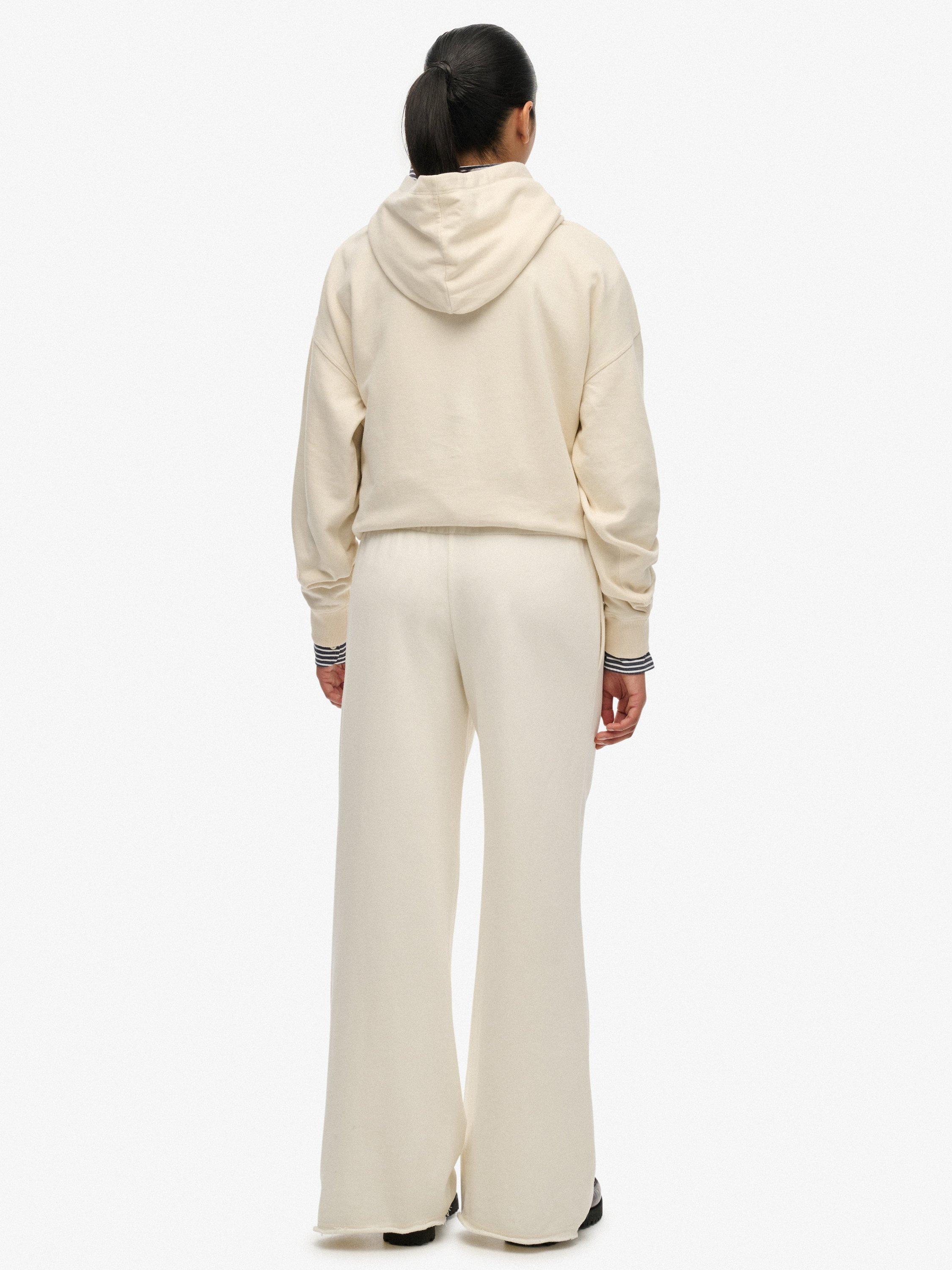 Product image 2 of 7, which shows Superdry Athletic Essentials Straight Leg Joggers, Off White, 6