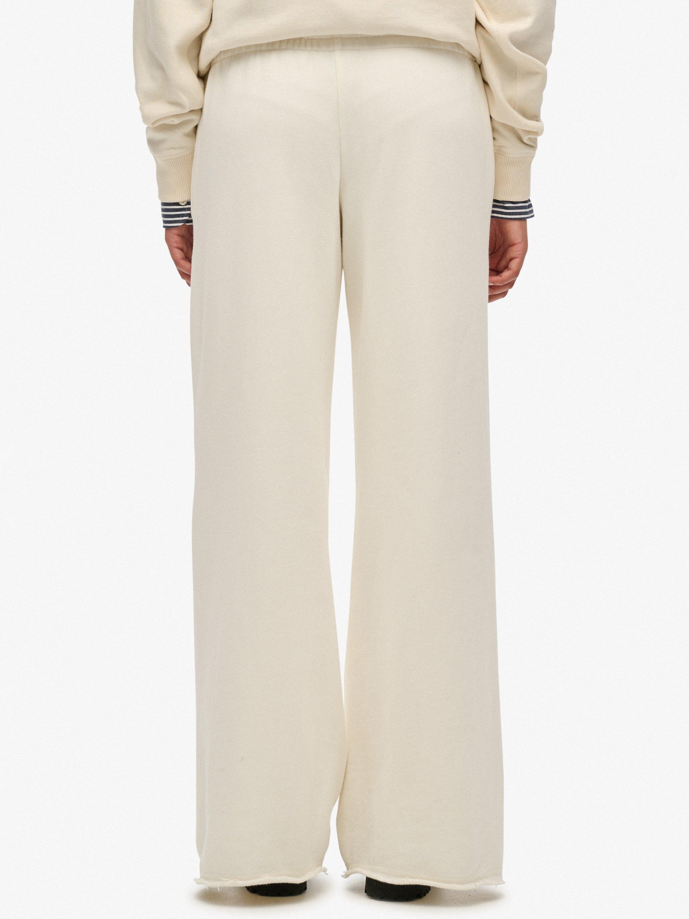 Product image 4 of 7, which shows Superdry Athletic Essentials Straight Leg Joggers, Off White, 6