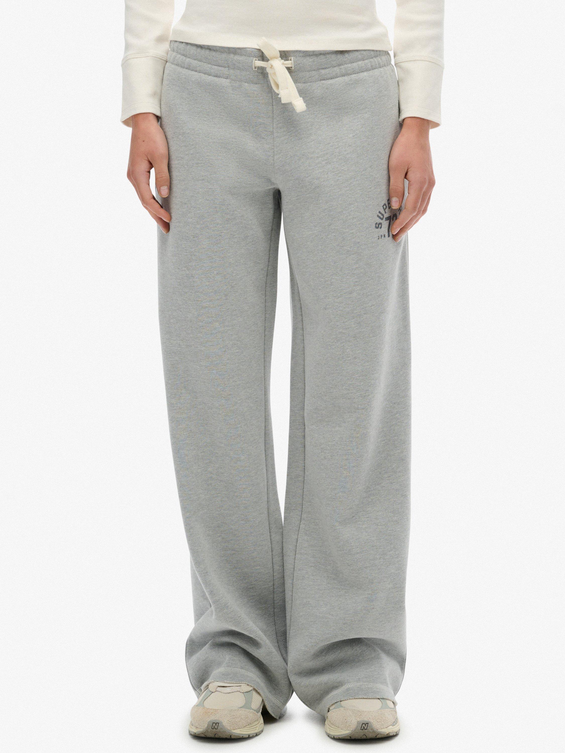 Product image 5 of 7, which shows Superdry Athletic Essentials Straight Leg Joggers, Grey Marl, 6