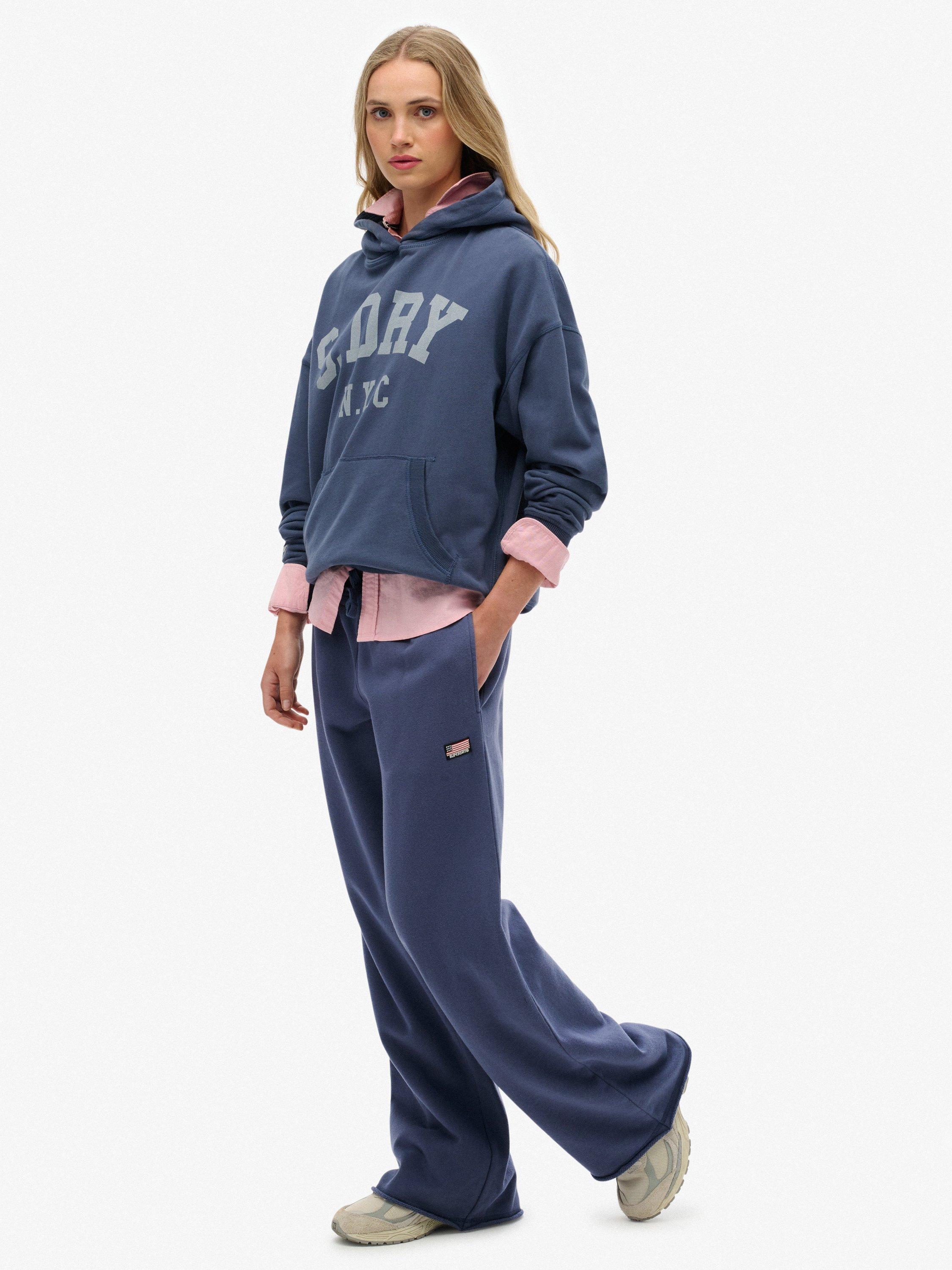 Product image 3 of 6, which shows Superdry Athletic Essentials Straight Leg Joggers, Mariner Navy, 10