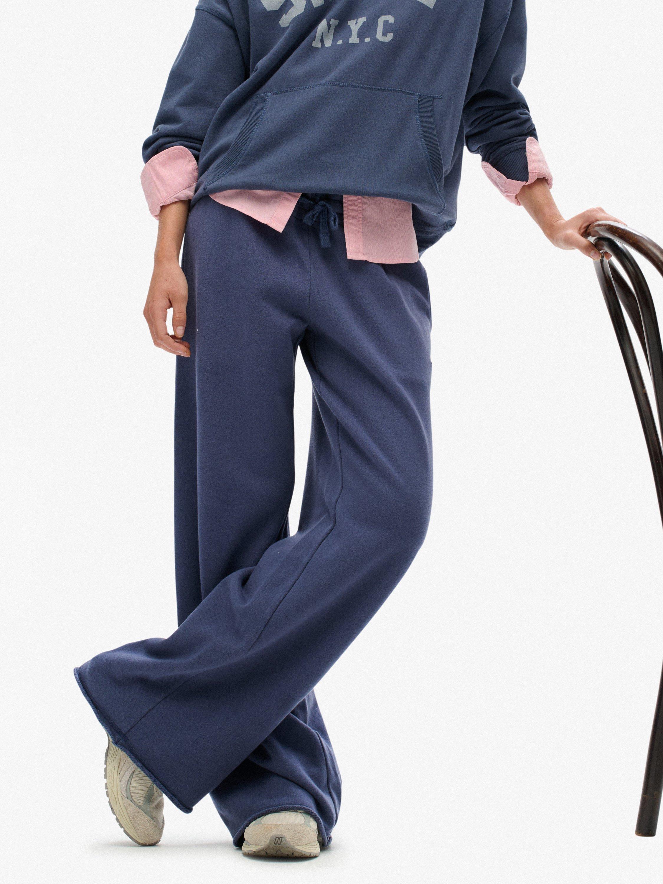 Product image 6 of 6, which shows Superdry Athletic Essentials Straight Leg Joggers, Mariner Navy, 10