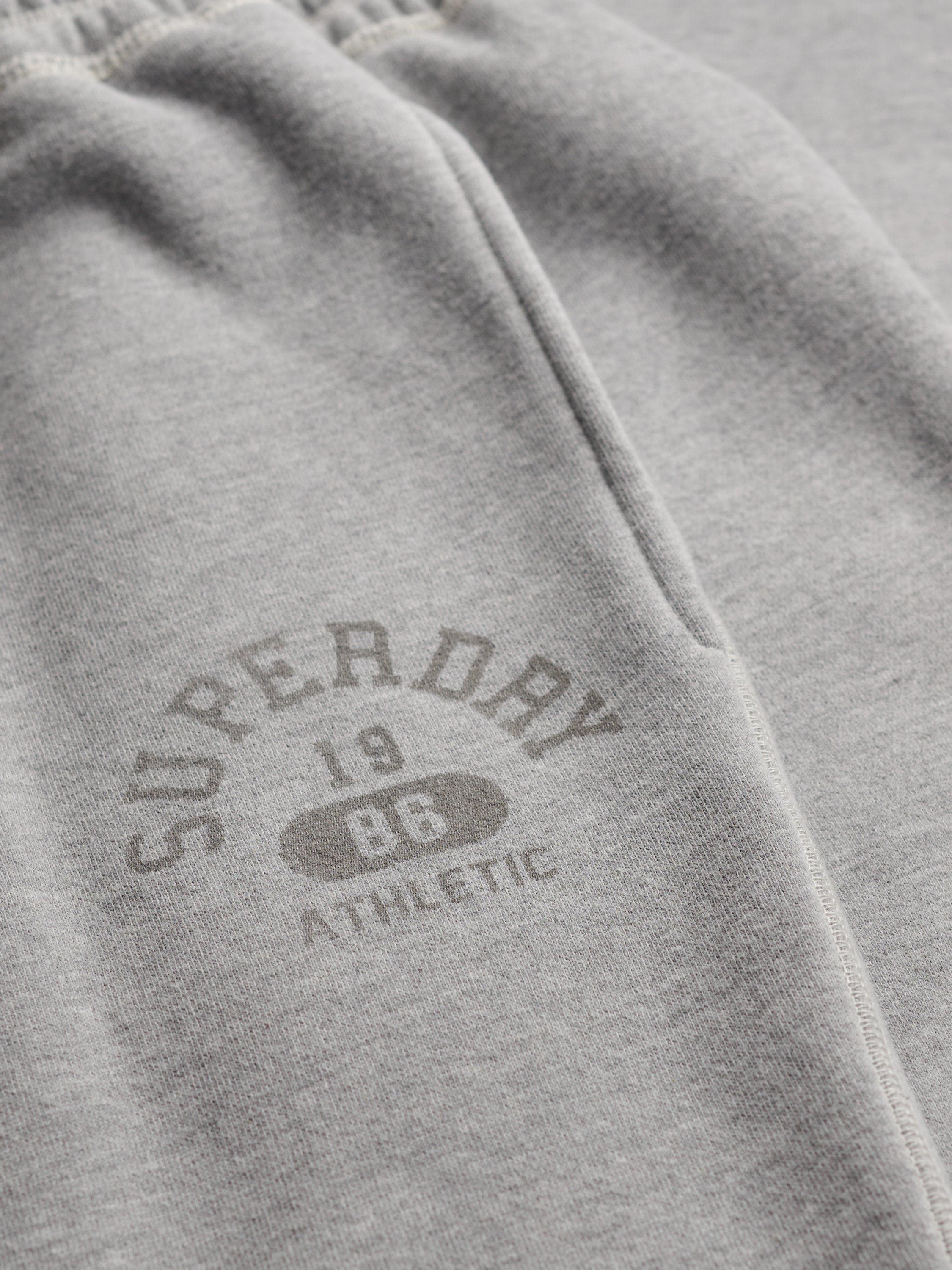 Product image 7 of 7, which shows Superdry Athletic Print Flare Joggers, Grey Marl, 6