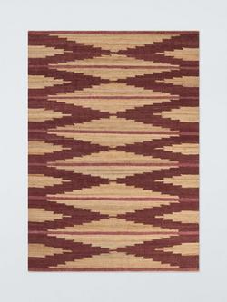 John Lewis Paz Hand Woven Pure Jute Rug, Umber/Burnt Clay