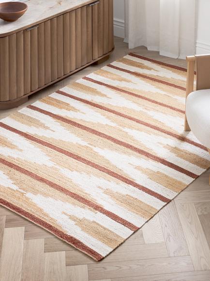 John Lewis Paz Hand Woven Pure Jute Rug - view 2, White