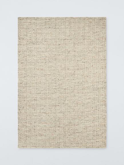 John Lewis Rowan Textured Wool Rich Rug, Natural, Natural