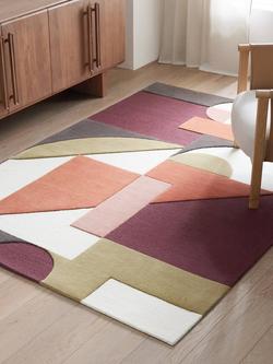 John Lewis Soren Hand Tufted Pure Wool Rug - view 2, Orange