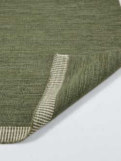 John Lewis Flatweave Border Wool Rich Rug - view 2, Green