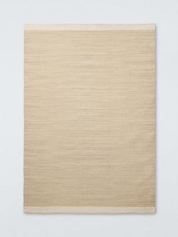 John Lewis Flatweave Border Wool Rich Rug, Neutral