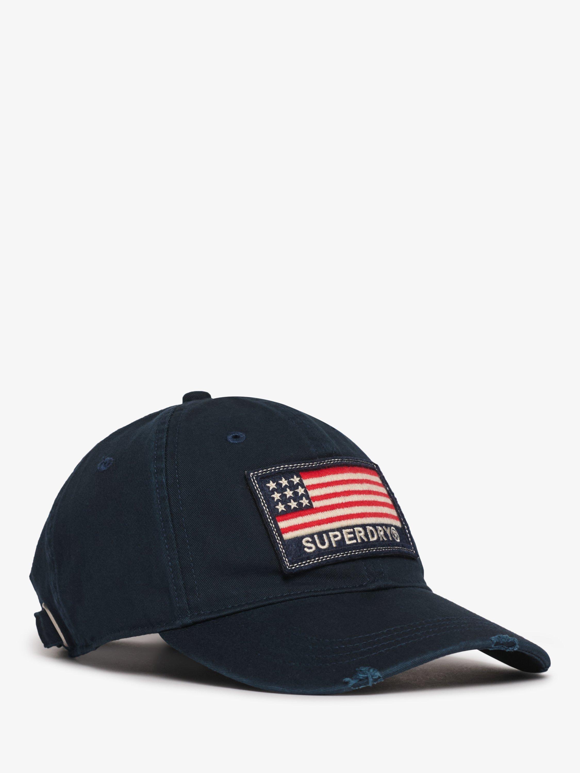 Product image 4 of 5, which shows Superdry Patched Baseball Cap, Lauren Navy, One Size