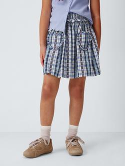 John Lewis Kids' Gingham Ruffle Skirt, Multi, Multi