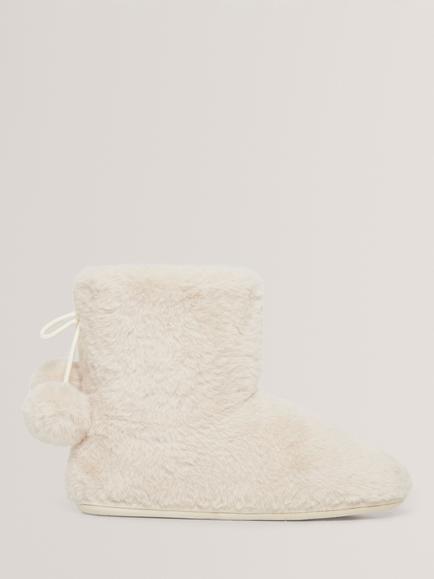 Ted Baker Hamonda Round Slipper Boots, Ivory