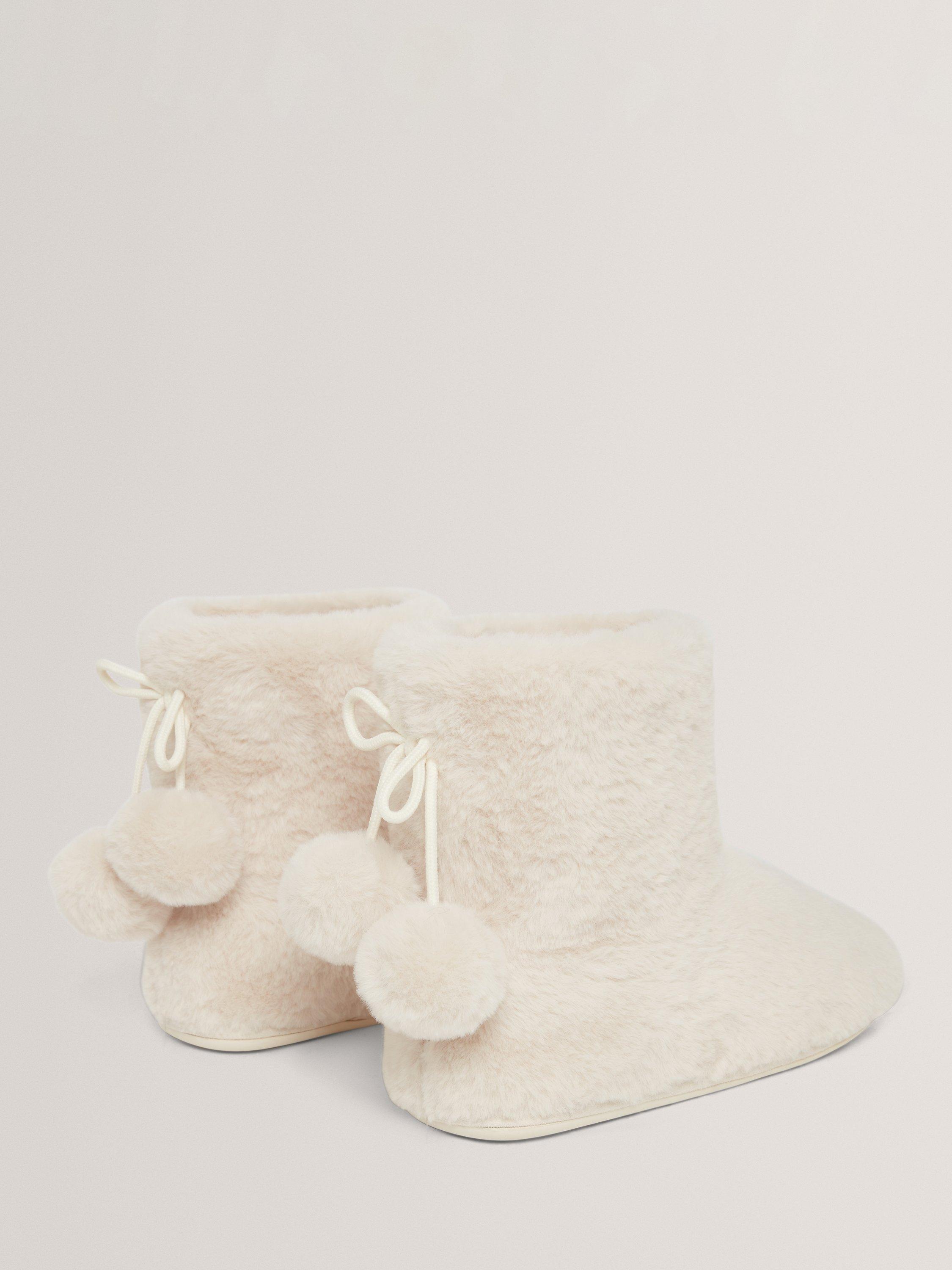 Product image 3 of 5, which shows Ted Baker Hamonda Round Slipper Boots, Ivory, 4