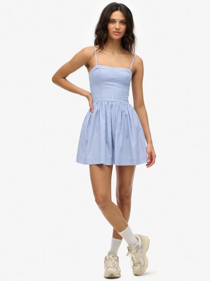 Superdry Corset Cami Mini Dress, Blue, Blue