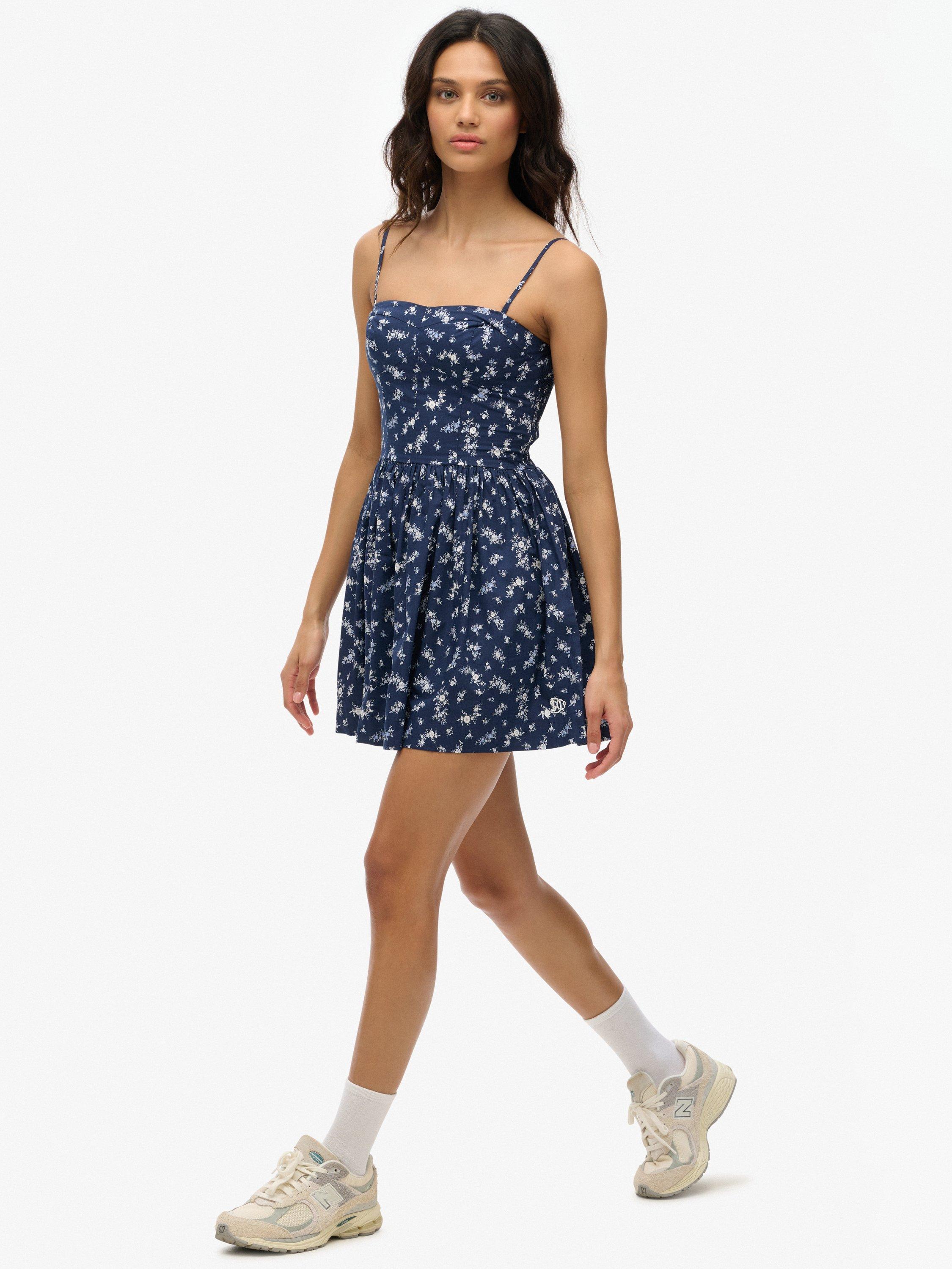 Product image 3 of 6, which shows Superdry Corset Cami Mini Dress, Primrose, 10