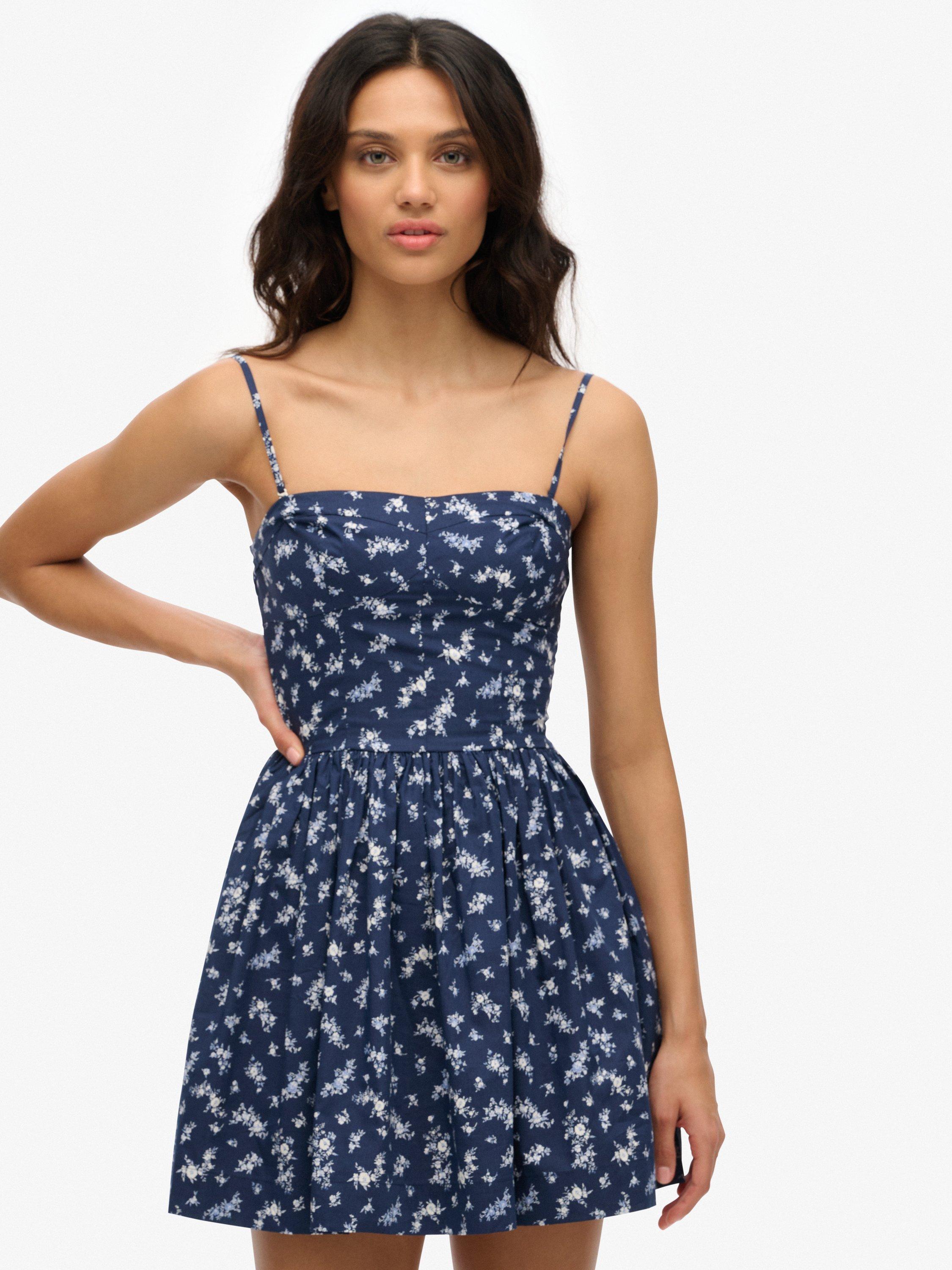 Product image 5 of 6, which shows Superdry Corset Cami Mini Dress, Primrose, 10