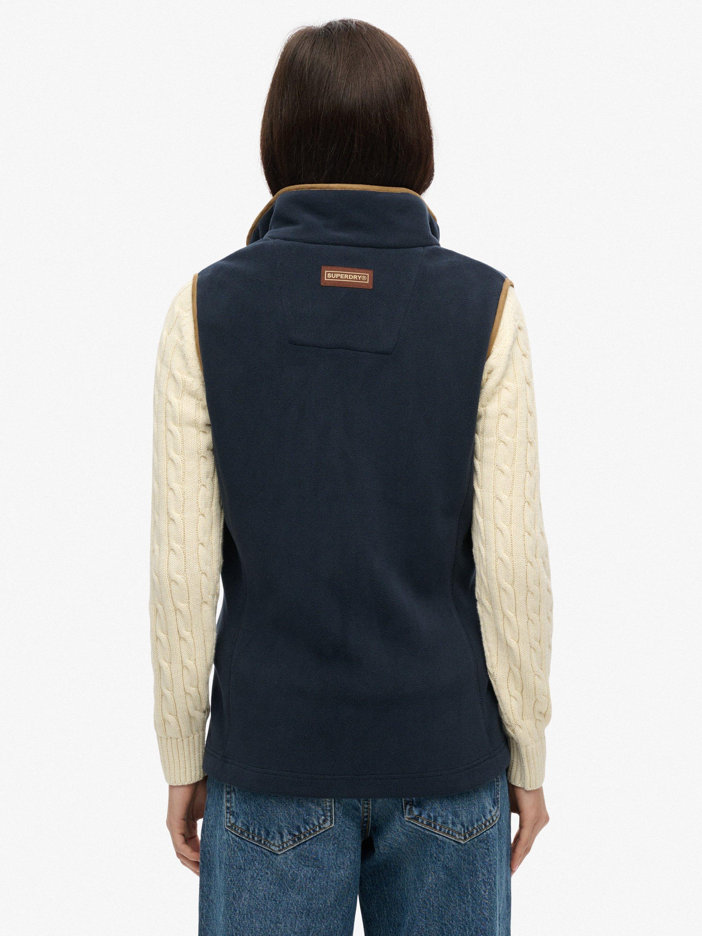 Product image 2 of 6, which shows Superdry Estate Fleece Gilet, Eclipse Navy, 6