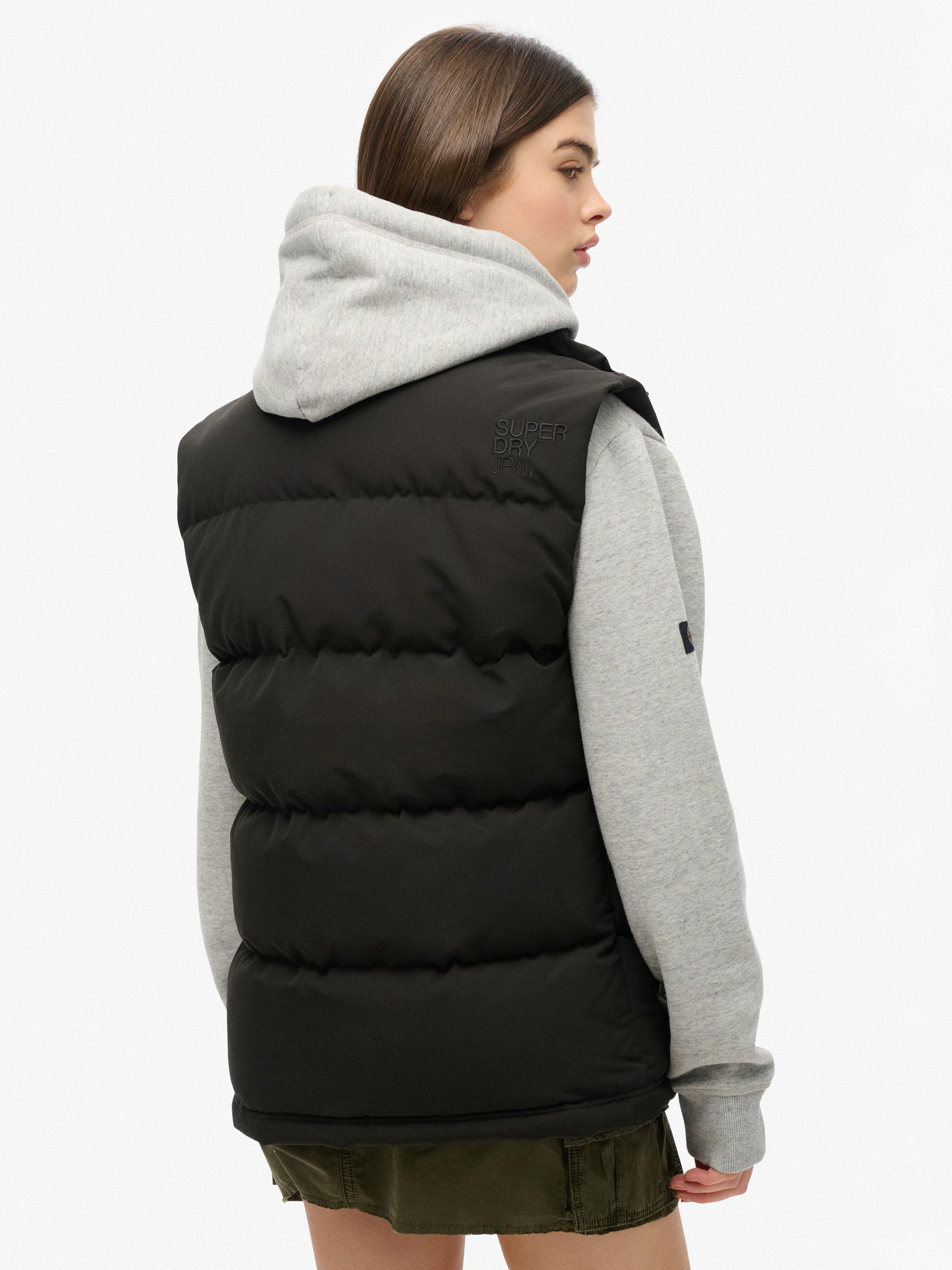 Product image 2 of 5, which shows Superdry Everest Oversized Gilet, Black, L