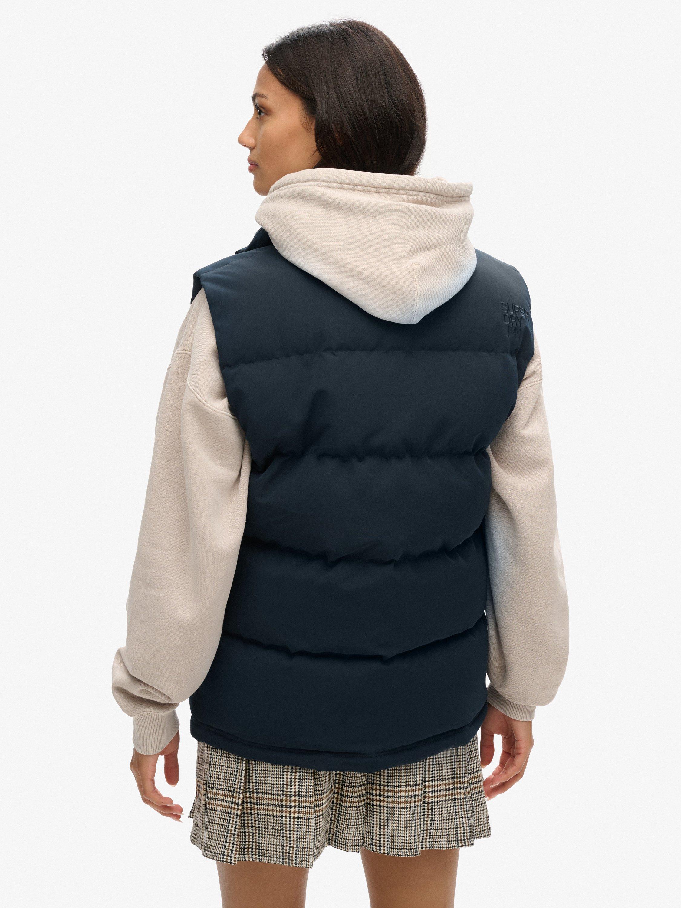 Product image 2 of 5, which shows Superdry Everest Oversized Gilet, Eclipse Navy, L