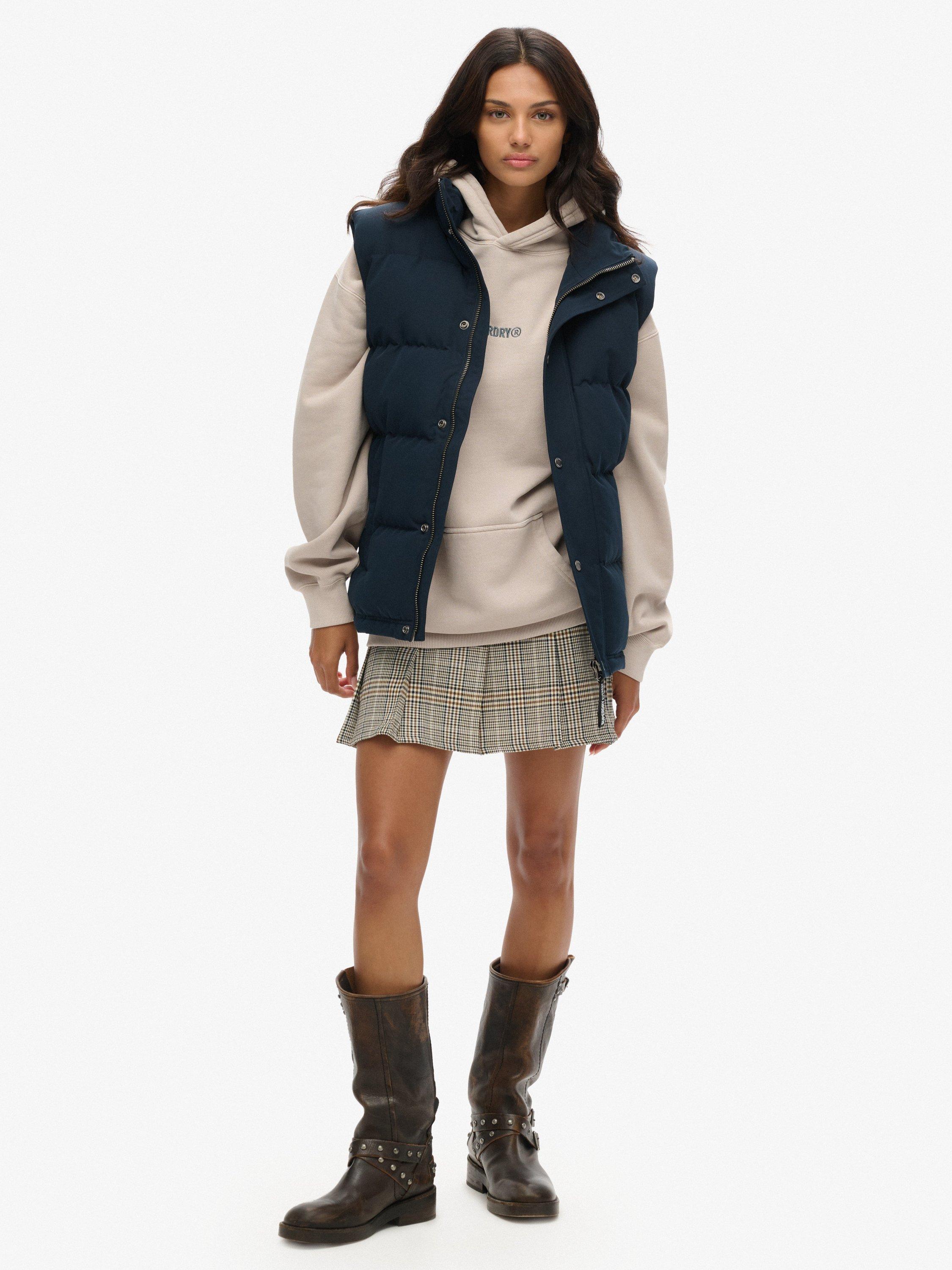Product image 5 of 5, which shows Superdry Everest Oversized Gilet, Eclipse Navy, L