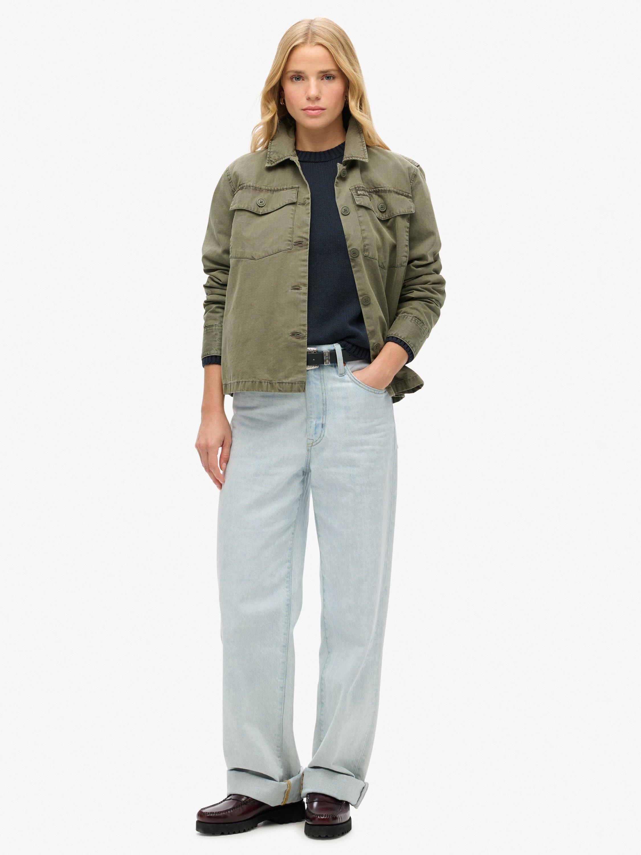 Product image 3 of 5, which shows Superdry Slouchy Knitted Crew Sweatshirt, Deep Navy, 10