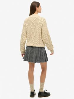 Superdry Vintage Pleated Mini Skirt - view 2, Blue